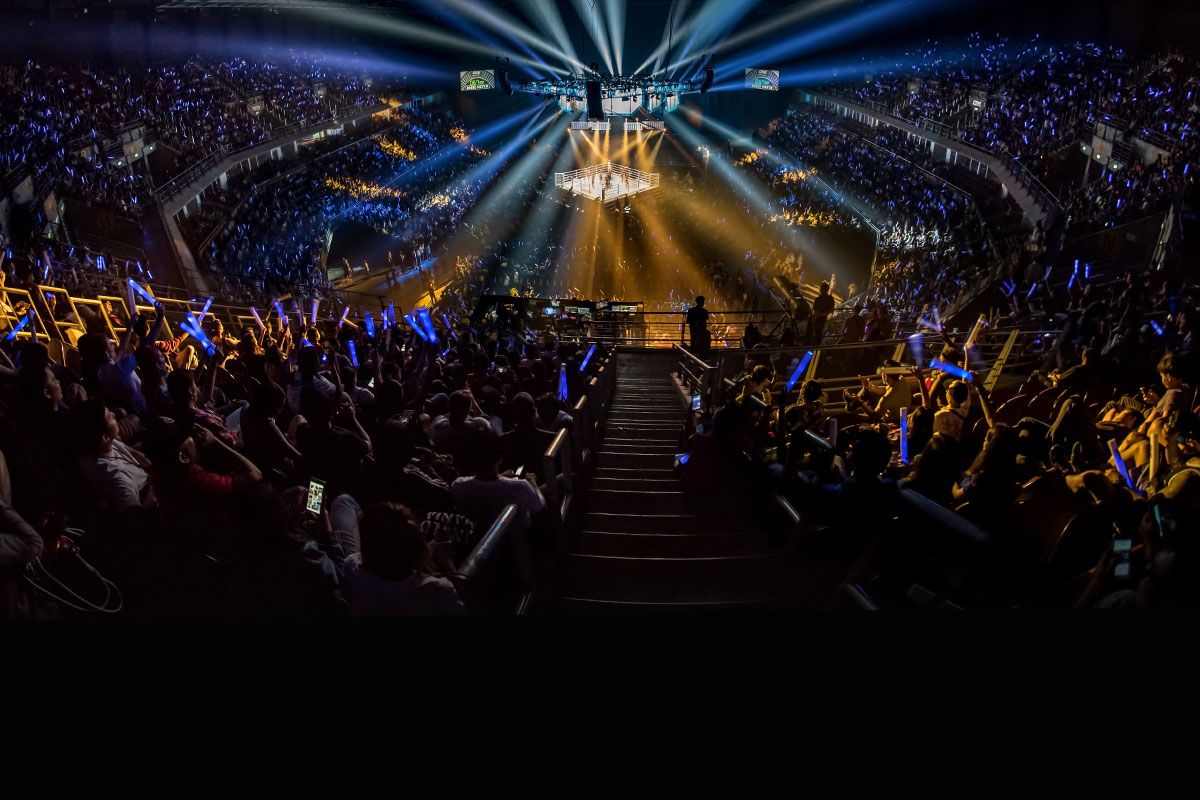 Stadium shot of the Impact Arena in Bangkok, Thailand