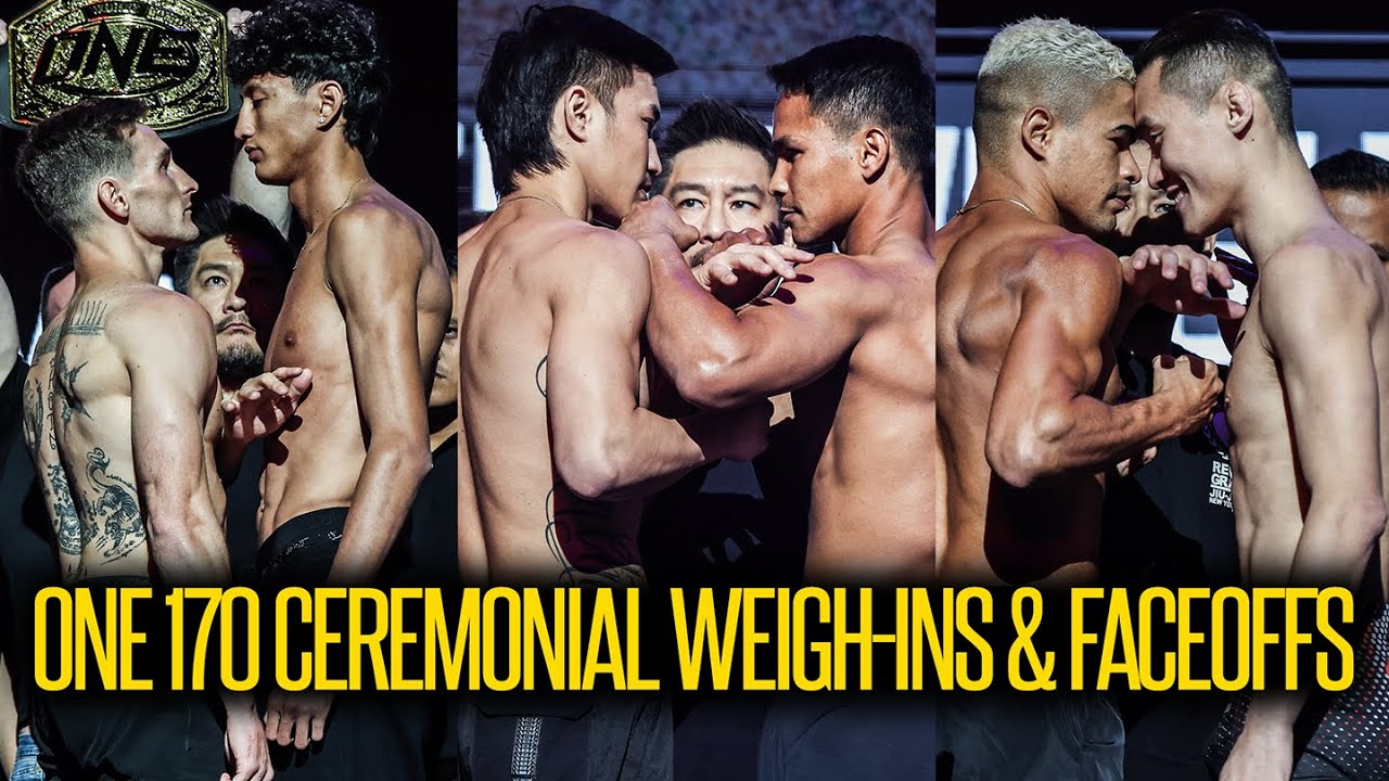 ONE 170: Tawanchai vs. Superbon II | Ceremonial Weigh Ins & Faceoffs Highlights
