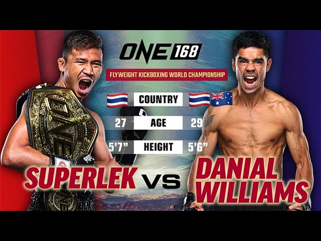 Unreal Kickboxing Skills  Superlek vs. Danial Williams